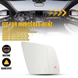 Passenger Side Mirror Glass Power Heated For Benz ML GLE G GLS Class 1668100119 - Foto 1 di 14