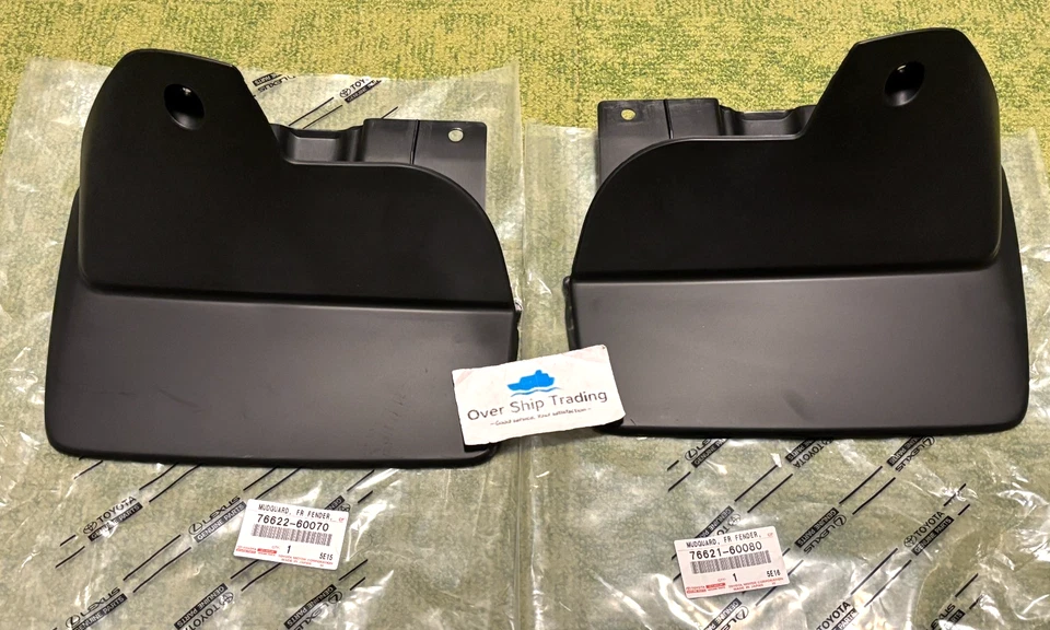 Lexus Genuine LX470 Toyota Land Cruiser 98-07 Front Mud Guard Flap Pair OEM Foto 1 de 4