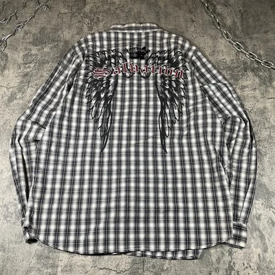 Рубашка на пуговицах MMA Elite Y2K Affliction стиль размер XXL - Изображение 1 из 4