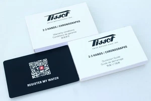 Tissot Watch Booklets 2-3 Hands Chronographs Quickstart Warranty G10 G15 Analog - Picture 1 of 16