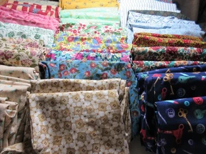 Posten von 76 neuen Markt Einkaufstaschen, Handarbeit, wendbar waschbar 100 % Baumwolle - Bild 1 von 13