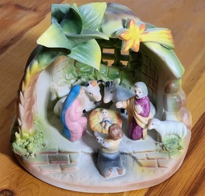 PRESEPE VINTAGE NUOVA CAPODIMONTE FINE PORCELLANA ITALIANA 5,5" - Foto 1 di 3