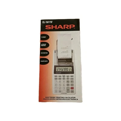 Sharp EL-1611V Electronic Printing Calculator - Image 1 of 3
