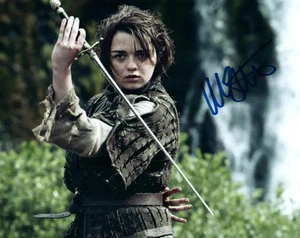 Maisie Williams signed 8x10 Photo Picture autographed with COA - Picture 1 of 1