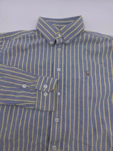 Ralph Lauren Langarmhemd 12 Jungen gelb gestreift - Bild 1 von 8
