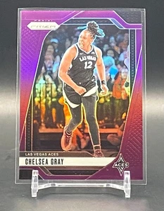 2024 Panini Prizm WNBA Chelsea Gray Purple Prizm #/149 Las Vegas Aces #84 - Picture 1 of 3
