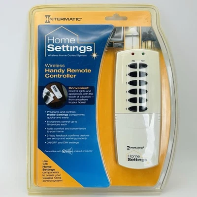 Home Settings Remote Controller 6 Channel Intermatic HA09C Wireless New. Sealed - Image 1 of 4