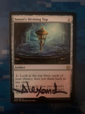 Sensei’s Divining Top signed Artist Proof - Rob Alexander MTG eternal masters - Image 1 of 2