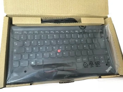 （French）Original Lenovo Thinkpad KU-1255 USB Wire Keyboard Claviers 0B47190  - Image 1 of 4