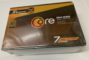 Seasonic Core GM-550 550W 80+Gold Semi-Modulare Lüftersteuerung im Silent Desktop Netzteil - Bild 1 von 4