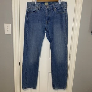 J. Crew Denim Jeans 484 helle Waschung 100% Baumwolle Slim Fit Stretch Herren 34x32 - Bild 1 von 5