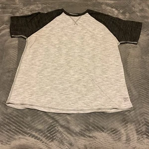 American Eagle Men’s L Super Soft Standard Fit T-Shirt Gray Black Short Sleeve - Picture 1 of 6