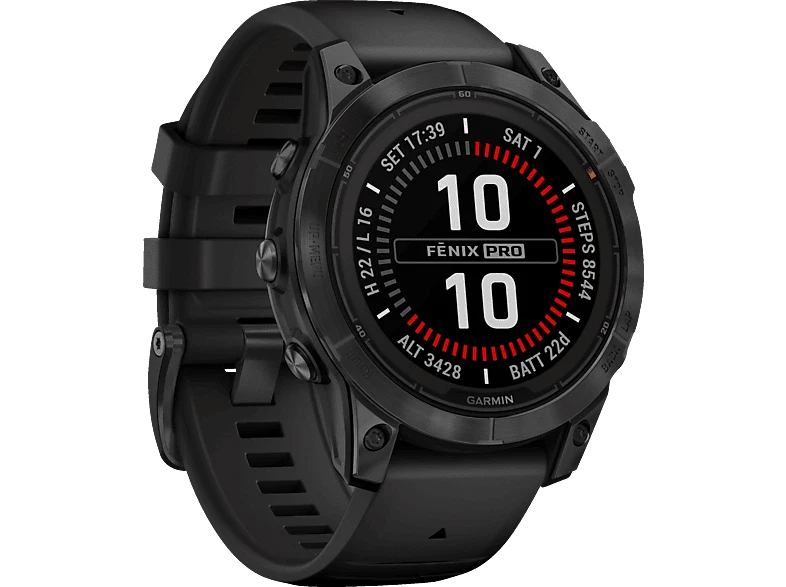 GARMIN FENIX 7 PRO  SOLAR SCHWARZ/SCHIEFERGRAU - Bild 1 von 1