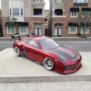 1/10 Custom Print PORSCHE GT4 4Tec-2 drift RDS DC10 YD2 MST TT02 Body Only - Picture 1 of 7