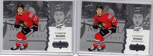 2023-24 Cubierta superior Ice Connor Bedard Base Rookie RC Blackhawks 2 cartas - Imagen 1 de 1