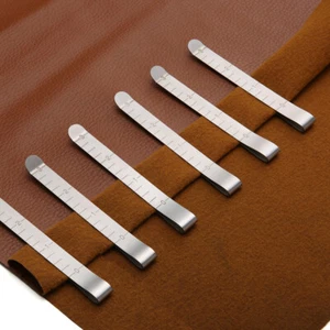 Paquete de 6 clips de cortina con dobladillo de acero inoxidable de 3 pulgadas clip de costura guías de medición - Imagen 1 de 4