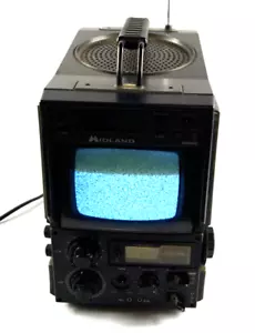 MidLand 15-053 AM/FM Clock BW TV VHF UHF Knob Missing PARTS REPAIR C341 - Picture 1 of 13
