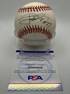 Jaret Wright Indians Braves Yankees Signed Autograph OMLB Baseball PSA DNA *48 - Picture 1 of 2
