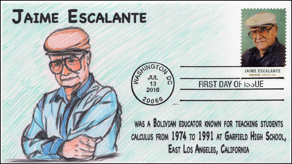2016, Jaime Escalante, Educator, Calculus, Garfield High School CA, 16-238 - Image 1 of 1
