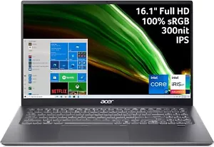 NEU Acer Swift 3 16,1" Full HD IPS i7-11370H 16GB 512GB SSD WLAN 6 hintergrundbeleuchtet KB - Bild 1 von 11