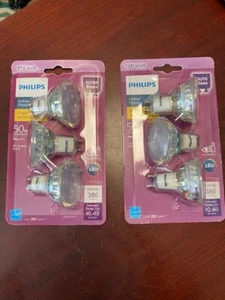 Philips 120 Volt GU10 Base 50W Replacement 4W LED Dimmable MR16 Blister Pack New - Picture 1 of 2