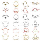 24pcs Halloween Open Bezel Charms Hollow Frame for DIY Jewelry