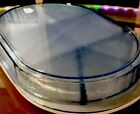TUPPERWARE NEW VINTAGE LG OVAL DIVIDED SRVING TRAY #2315 Rainbow Blue w/ Seal