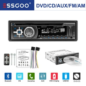 Autoradio 1 DIN Bluetooth DVD  CD TF AM Aux-In Auto USB MP3-Player Fernbedienung - Bild 1 von 12