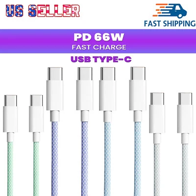 USB-C to USB-C 66W Fast Charging Cable For iPhone15/15Puls/15Pro/15ProMax - Image 1 of 4