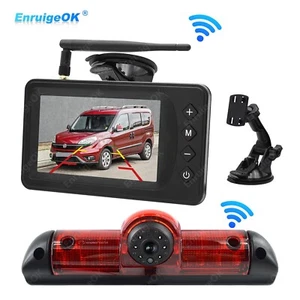 Wireless 5" Monitor Brake Light Rear View Camera for Fiat Ducato Citroen Relay - Picture 1 of 19