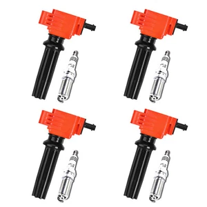 For Ford EcoSport 2.0L L4 Racing Ignition Coil Set & NGK RUTHENIUM HX Spark Plug - Picture 1 of 8