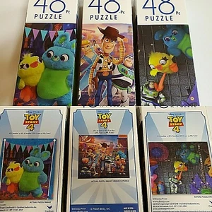 3 DISNEY PIXAR TOY STORY 4 PUZZLE BUNDLE 48 PIECES EACH NEW SEAL - Picture 1 of 5