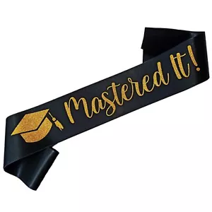 Magnusson's Garden Mastered It Graduation Sash Stole Class of 2025 Sash Congr... - Picture 1 of 5