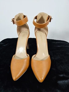 DREAM PAIRS Women's Pointed Toe High Heels Pumps-Tan Brown Size 9 - Picture 1 of 10