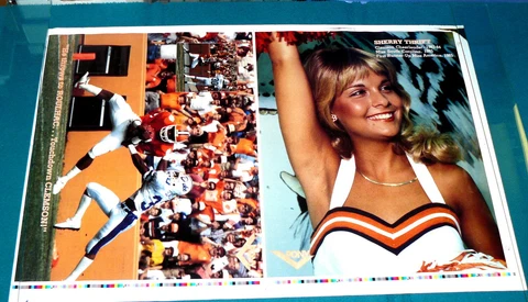 Vintage : CLEMSON TIGERS FOOTBALL "Player & Cheerleader" 2 POSTER @ Pony Shoes Cover