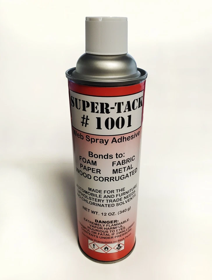 TAPICERÍA GENERAL TELA SPRAY PEGAMENTO CONTACTO ADHESIVO 12oz TEMPORAL O PERMANENTE Foto 1 de 1