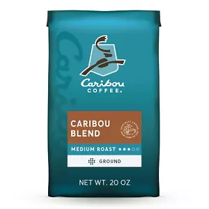 Caribou Coffee Medium Roast Ground Coffee Caribou Blend 20 Ounce Bag - Picture 1 of 9