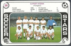 FKS 1977/78 SOCCER STARS TRUMP CARD - SERIE 2 - #26 - UJPEST DOZSA TEAM PHOTO - Bild 1 von 1
