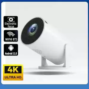 DITONG HY300+ HD Projector Android 11.0 5G Wifi BT 5.0 300 ANSI E-Focus 1080P - Picture 1 of 6