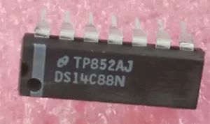 250x DS14C88N - 14C88 Quad Line DRIVER RS232 CMOS DIP 14pin -40°C to +85°C - Picture 1 of 5