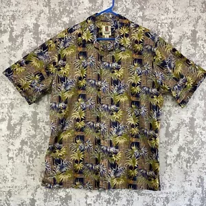 Tori Richard Honolulu großes hawaiianisches Aloha-Herrenhemd Baumwolle Rasen Made in USA - Bild 1 von 10