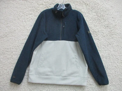 Свитер Billabong большой взрослый синий белый четверть молнии эластичный современный крой женский L - Изображение 1 из 4