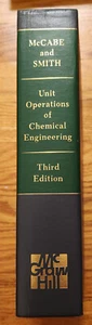 Unit Operations Of Chemical Engineering HC Book Third Edition McCabe Smith 1976 - Picture 1 of 4