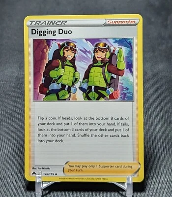 Digging Duo Regular Uncommon Trainer 2023 Crown Zenith Pokemon TCG Card 126/159 - Image 1 of 2