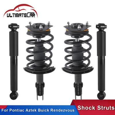 Set 4 Front & Rear Shocks Struts Assembly For Buick Rendezvous Pontiac Aztek Foto 1 de 4