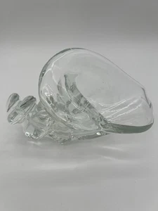 Vintage Licio Zanetti Murano Italian Large Glass Handblown Conch Shell 1950’s - Picture 1 of 24