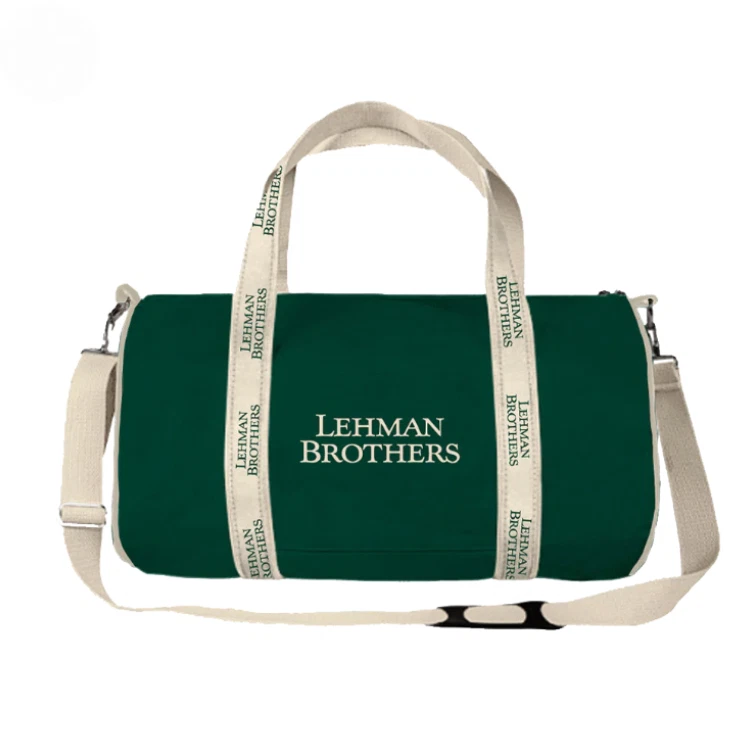 Новый с Ярлыками винтажная редкая Lehman Brothers банкир сумка 2008 зеленый / кремовый - Изображение 1 из 1