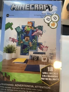 Minecraft Vinyl Wandbilder Aufkleber neu positionierbar von Mitbewohnern Neu im Karton - Bild 1 von 4