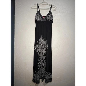 Shes cool y2k babydoll empire waist paisley maxi dress womens medium boho fairy - Picture 1 of 8