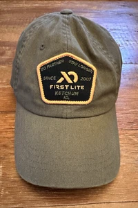 First Lite XD Logo Go Farther Stay Longer Baseball Cap Mütze grün verstellbar gebraucht, in einwandfreiem Zustand - Bild 1 von 14